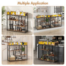 Advwin Narrow Console Table with and Charging Station