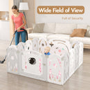 Advwin Foldable Baby PlayPen Grey