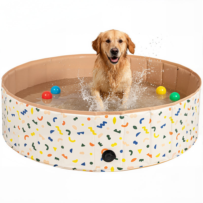 Advwin Foldable Dog Swimming Pool 120cm for Pets