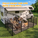 Advwin 8-Panel Metal Dog Playpen with Waterproof Bottom