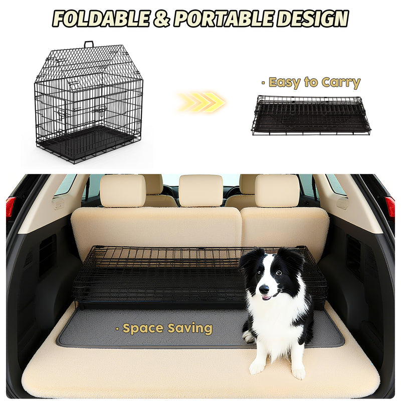 Advwin Heightened Double Door Dog Crate