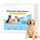 Advwin Disposable Male Dog Wraps Size Medium 10 Count