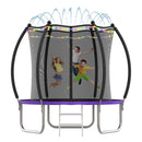 Advwin 8FT Outdoor Trampoline for Kids w/Ladder