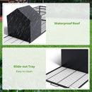 Advwin Large Metal Rabbit/Bunny Cage w/ Slide-Out Tray