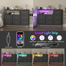 Advwin Chest of 7 Drawers Storage Cabinet with Open Shelf