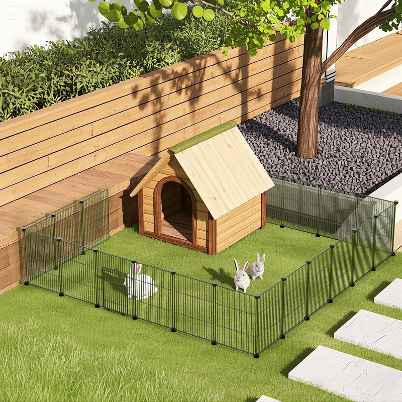 Advwin DIY Pet Playpen Metal Fence 20 Panels