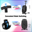 Advwin 2-in-1 Foldable Scooter Suitcase LED Wheels