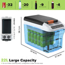Advwin 22L Portable Car Fridge -9℃~+65℃ Black