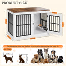 Advwin Wooden Dog Crate Furniture with Top Access