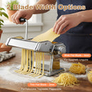 Advwin Manual Pasta Maker Machine with 1–4mm Thickness