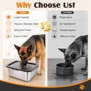 Advwin 7.5L Stainless Steel No-Spill Dog Water Bowl