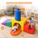 Advwin 7-Piece Kids Foam Blocks Play Set w/ Anti-Slip Base