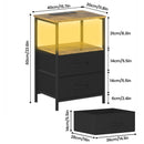 Advwin LED Bedside Table 60cm