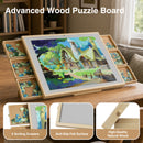 Advwin 1500PCS Wooden Puzzle Table w/ 360° Swivel & 4 Angles