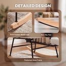 Advwin Rocking Chair with Footrest High Back Armchair