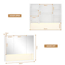 Advwin 90cm Bathroom Mirror Cabinet with LED Light