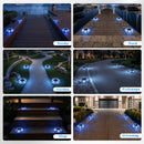 Advwin Solar Deck Lights  2 Color in 1 Driveway Lights