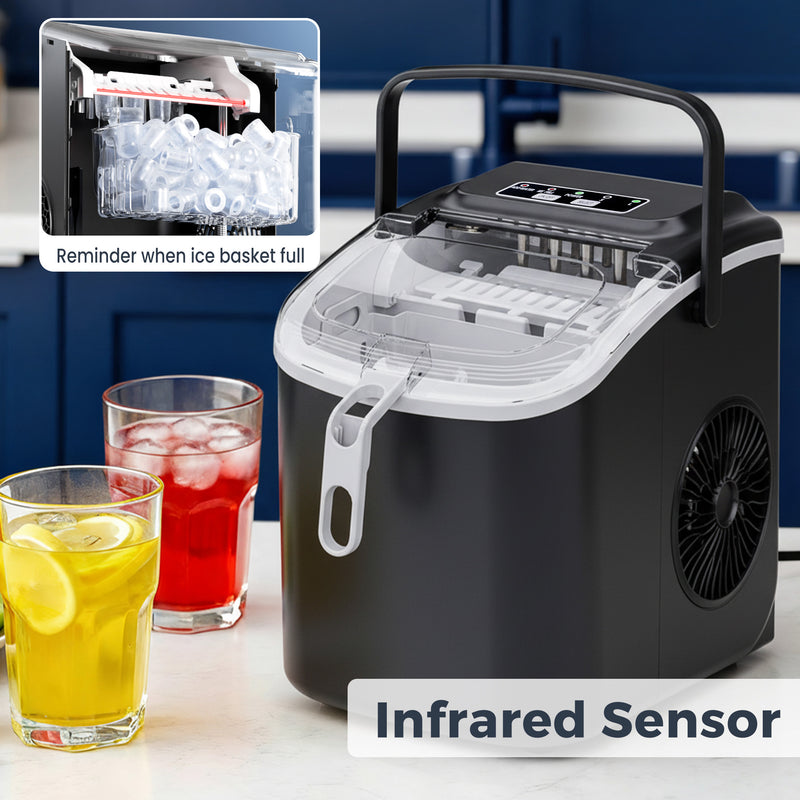 Advwin Portable Countertop Ice Maker with Handle & Basket
