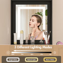 Advwin Dressing Table Stool Set Glass Desktop