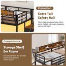 Advwin Single LED Loft Bed Frame w/ Storage Stairs