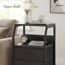 Advwin Bedside Table with 3 Drawers and Charging Station