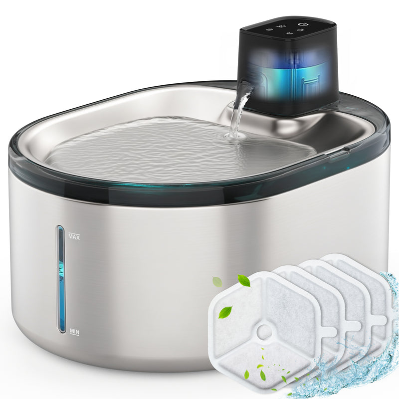 Advwin Automatic Pet Water Fountain 4L & 5 Pack Filters