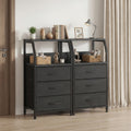 Advwin Set of 2 Bedside Table with 3 Drawers