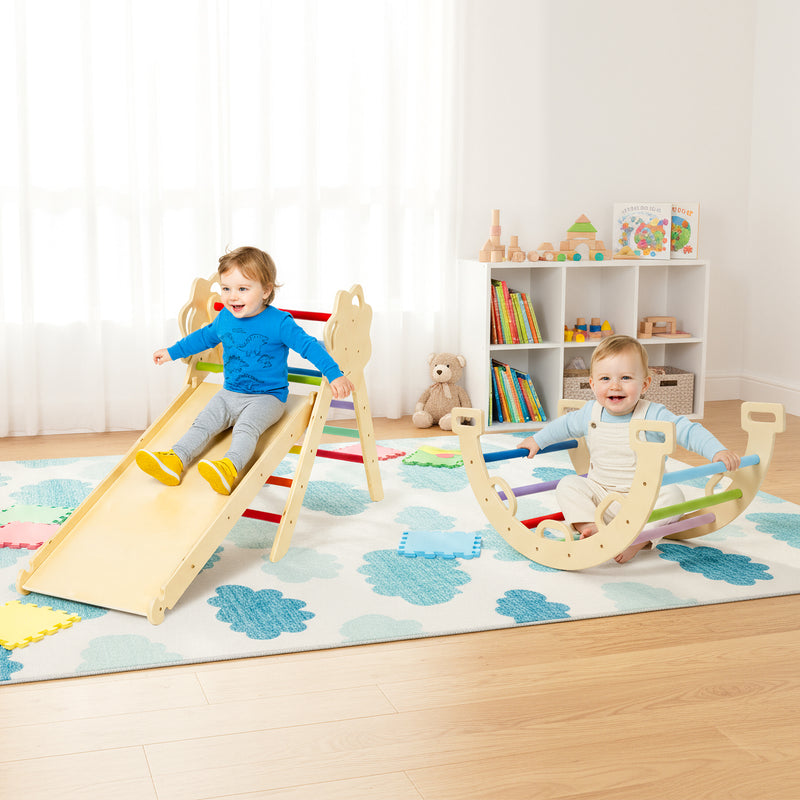 Advwin Climb Playset 8-in-1 Baby Climbing Frame Set