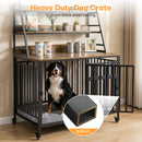 Advwin 39.4" Wooden Dog Crate Furniture & Storage Shelf