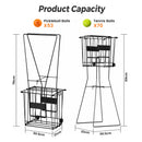 Advwin Portable Tennis Ball Hopper w/ 70-Ball Capacity