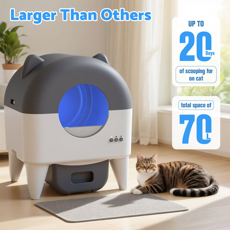 Advwin 90L Automatic Cat Litter Box Self Cleaning