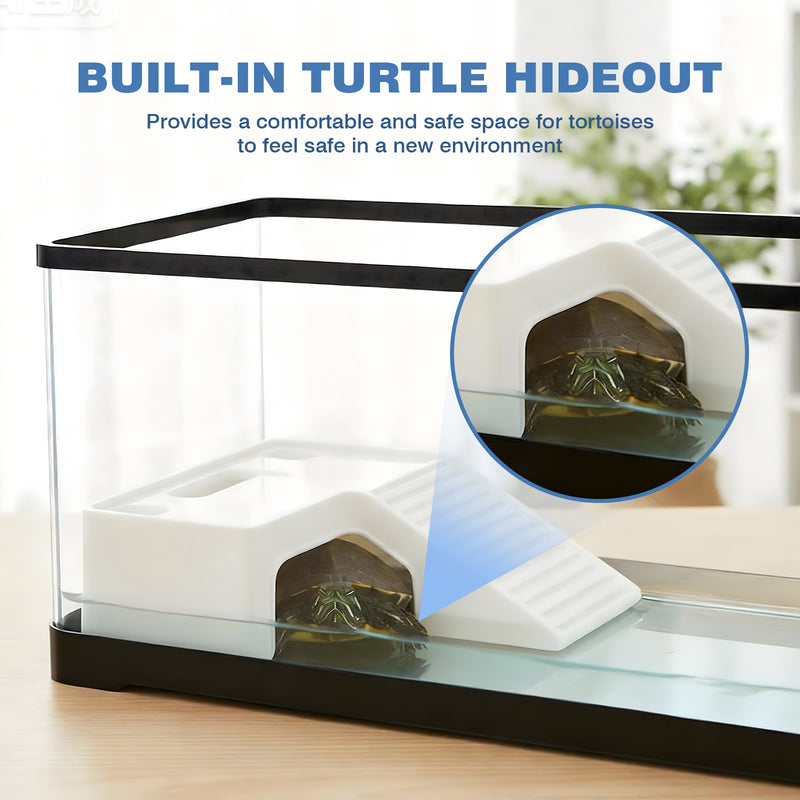 Advwin Turtle Tank Kit with Basking Platform & Basking Light