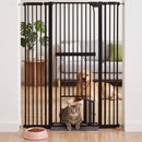 Advwin 150cm Extra Tall Pet Gate with Small Cat Door