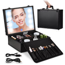 Advwin Makeup Bag with Tempered LED Mirror