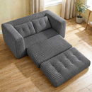Advwin 2-in-1 Convertible Wide-Wale Corduroy Sofa Bed