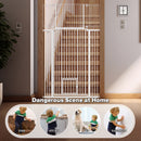 Advwin 180cm Extra Tall Pet Safety Gate with Small Cat Door