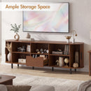 Advwin TV unit Cabinet with Adjustable Shelves & Sliding Door