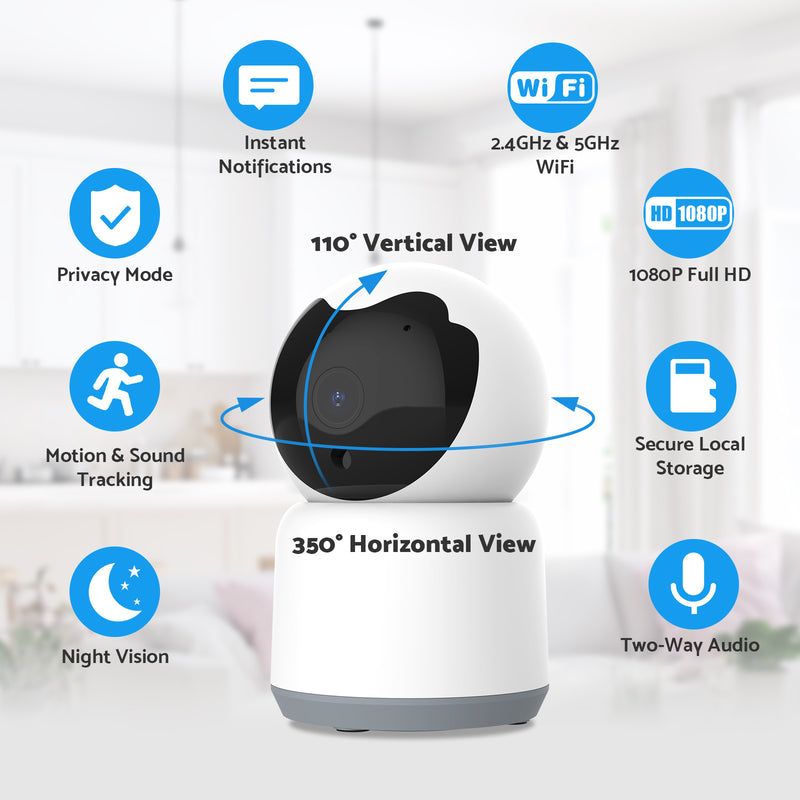 Pet Camera 110° Vertical View
