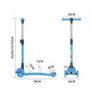 Advwin Kids Scooter Folding Kick Scooter Blue