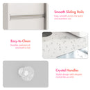 Advwin Manicure Table Glass Top w/Dust Collector