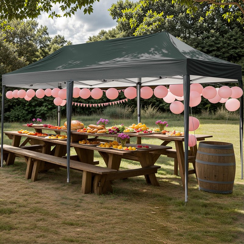 Advwin 3×6m Pop Up Canopy Tent with 6 Sidewalls
