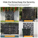 Advwin Leaf Metal Privacy Screen 119x183.5cm