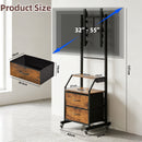 Advwin Mobile Rolling TV Stand w/ Wheels for 32‑55 Inch TV