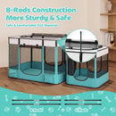Advwin 2-in-1 Foldable Pet Playpen for Dogs & Cats
