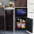 Advwin 80L 2-Door Mini Fridge with Freezer