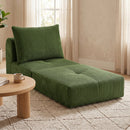 Advwin Stackable Corduroy Sofa Lounger