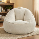 Advwin 90*92cm Corduroy Beanbag Sofa with Backrest