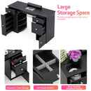 Advwin Manicure Table Glass Top w/Dust Collector