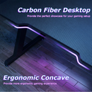 Advwin Computer Gaming Desk 140cm RGB LED