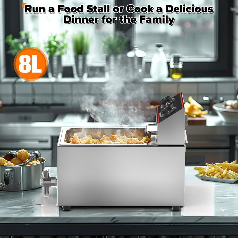 Advwin 2500W 10L Electric Single Deep Fryer(Pre-order)